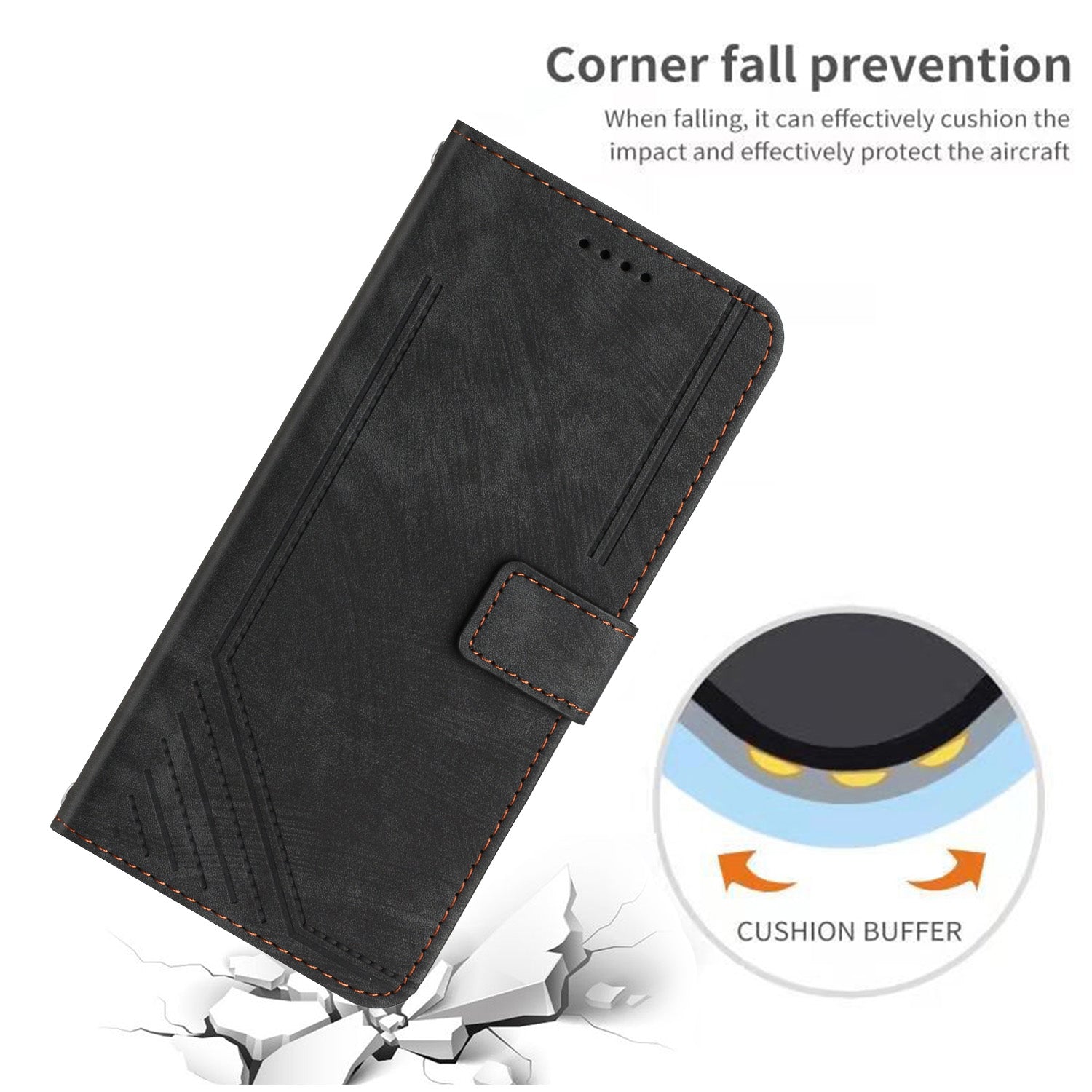 For Transsion Infinix Smart 8 4G Wallet PU Leather Case Line Imprinted Phone Cover Skin-Friendly Touch - Black For Transsion Infinix Smart 8 4G Wallet PU Leather Case Line Imprinted Phone Cover Skin-Friendly Touch - Black